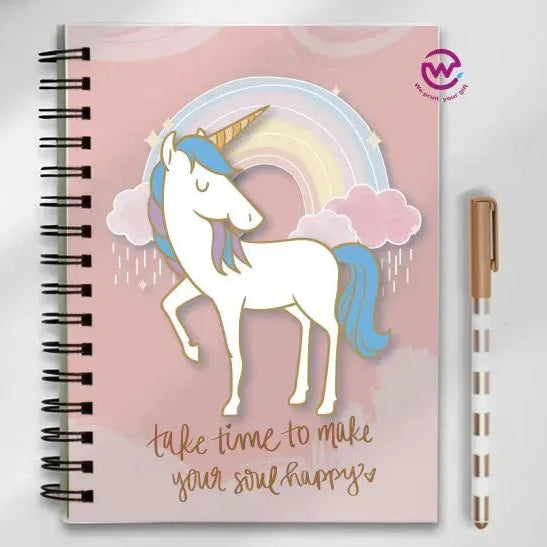 Notebook - A5 Size - Unicorn - WE PRINT