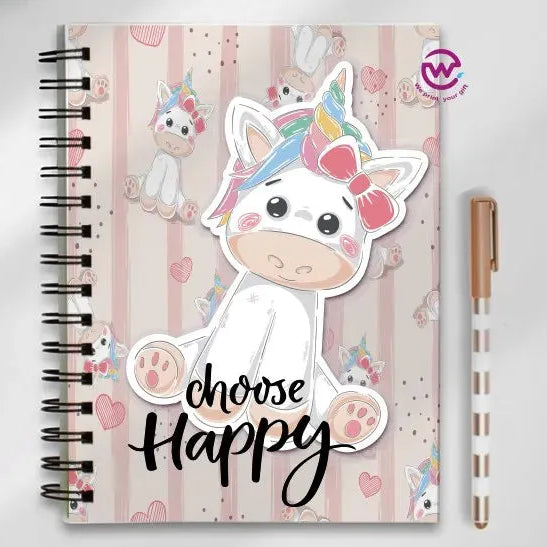 Notebook - A5 Size - Unicorn - WE PRINT