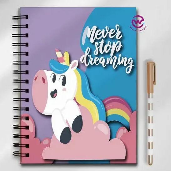 Notebook - A5 Size - Unicorn - WE PRINT