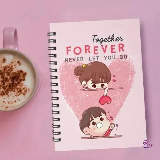 Notebook - A5 Size - Valentine's Day 1 - WE PRINT