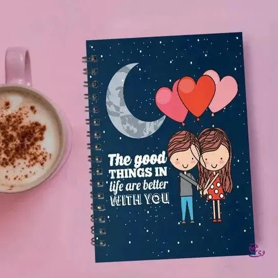 Notebook - A5 Size - Valentine's Day 1 - WE PRINT