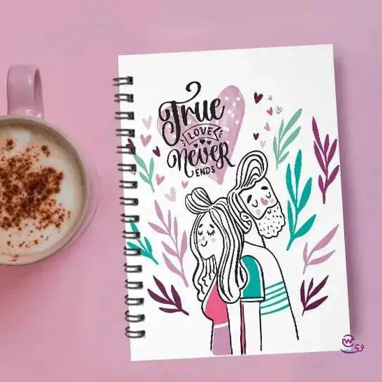Notebook - A5 Size - Valentine's Day 1 - WE PRINT