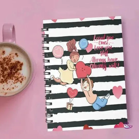 Notebook - A5 Size - Valentine's Day 1 - WE PRINT