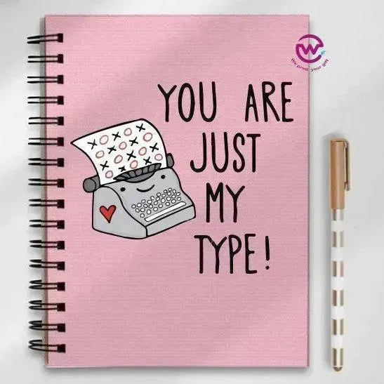 Notebook - A5 Size - Valentine's Day2 - WE PRINT