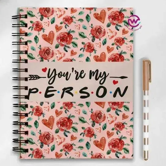 Notebook - A5 Size - Valentine's Day2 - WE PRINT