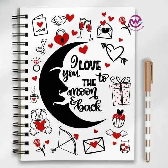 Notebook - A5 Size - Valentine's Day2 - WE PRINT