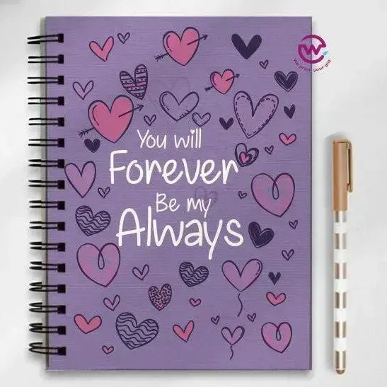 Notebook - A5 Size - Valentine's Day2 - WE PRINT