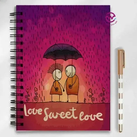 Notebook - A5 Size - Valentine's Day2 - WE PRINT