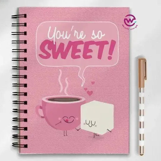 Notebook - A5 Size - Valentine's Day2 - WE PRINT