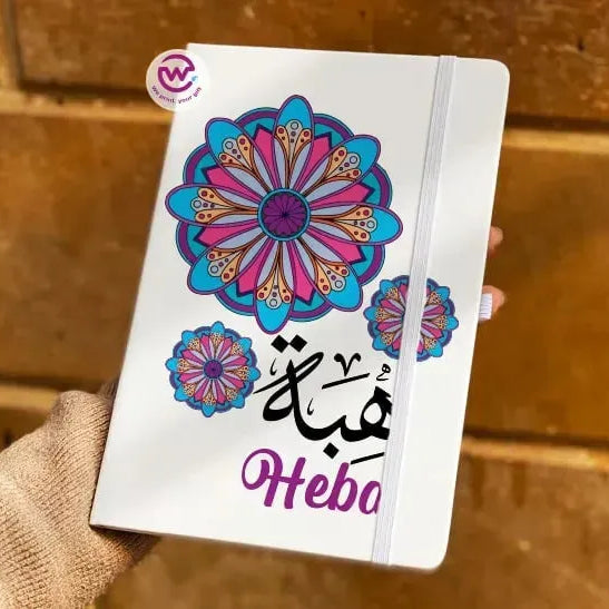 Notebook with Elastic Band - AR-NAMES - WE PRINT