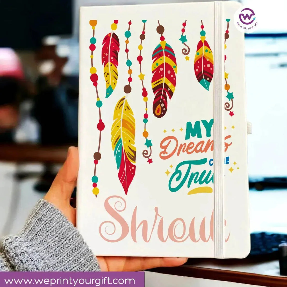 Notebook with Elastic Band - DREAM CATCHER - WE PRINT
