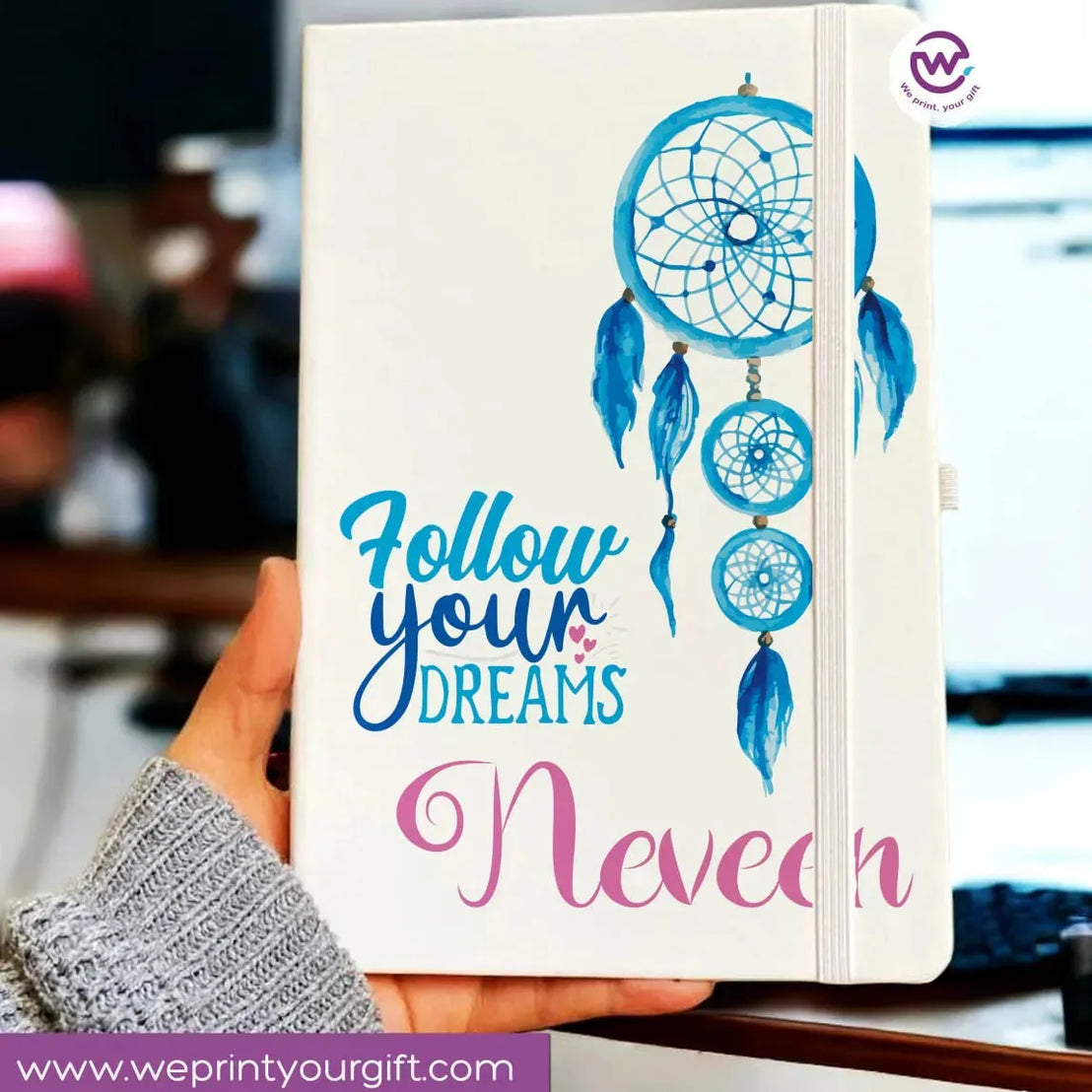 Notebook with Elastic Band - DREAM CATCHER - WE PRINT