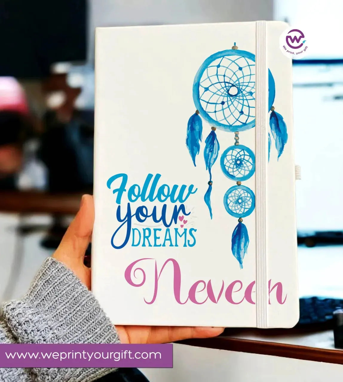 Notebook with Elastic Band - DREAM CATCHER - WE PRINT