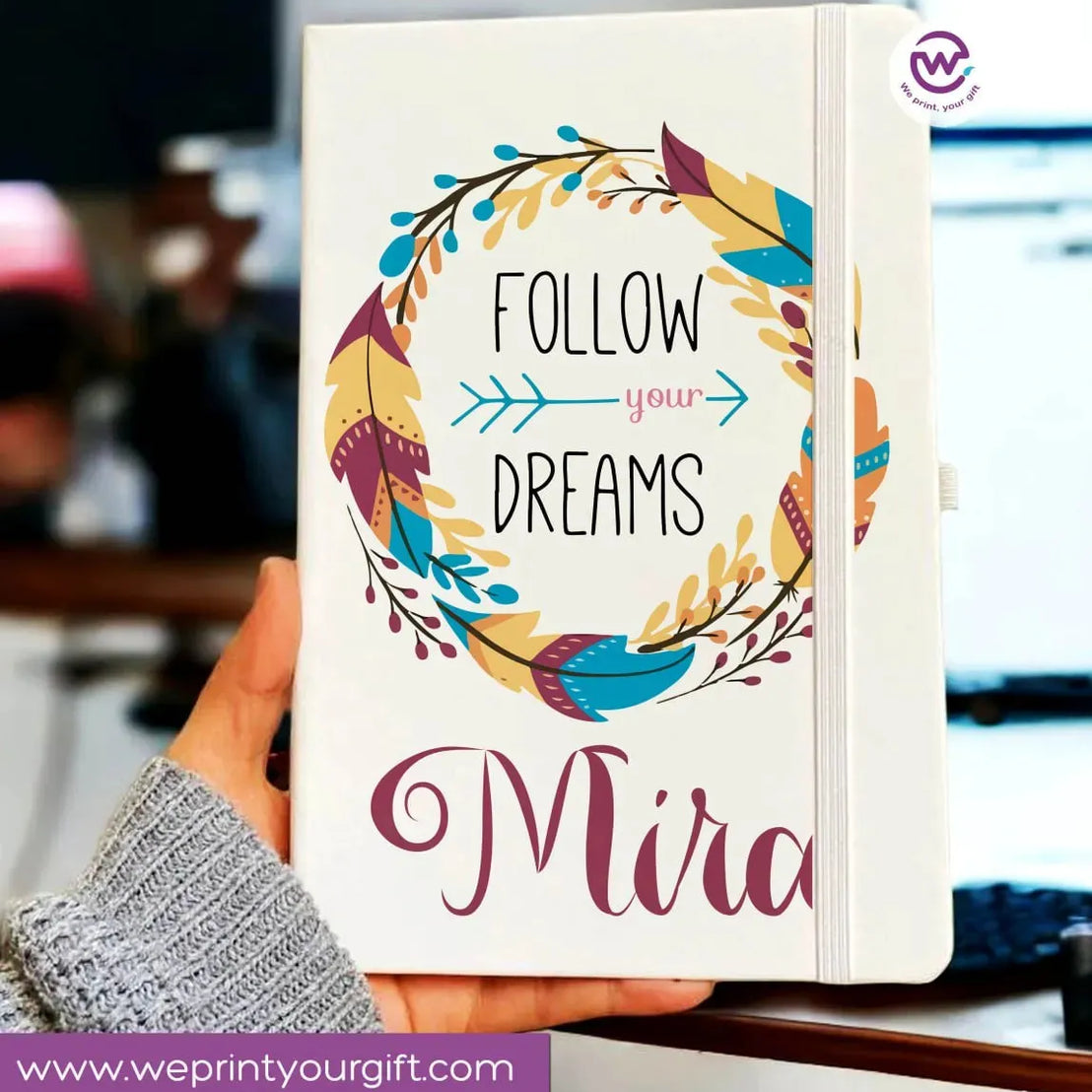 Notebook with Elastic Band - DREAM CATCHER - WE PRINT