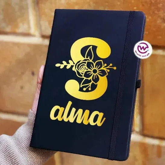 Notebook with Elastic Band - ENGLISH-NAMES - WE PRINT