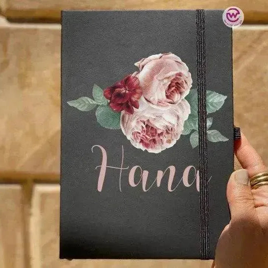 Notebook with Elastic Band - Floral - WE PRINT