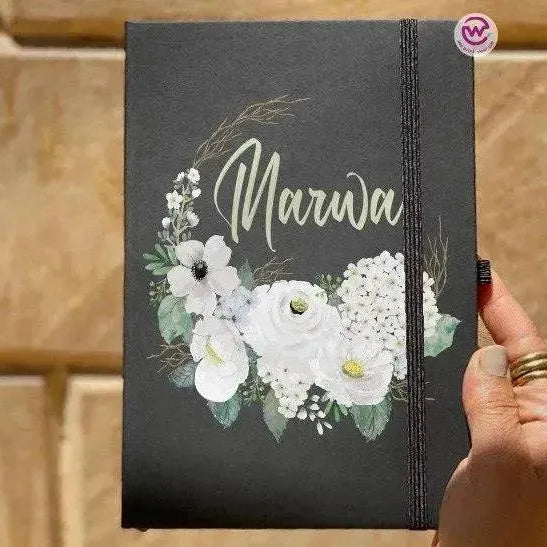 Notebook with Elastic Band - Floral - WE PRINT