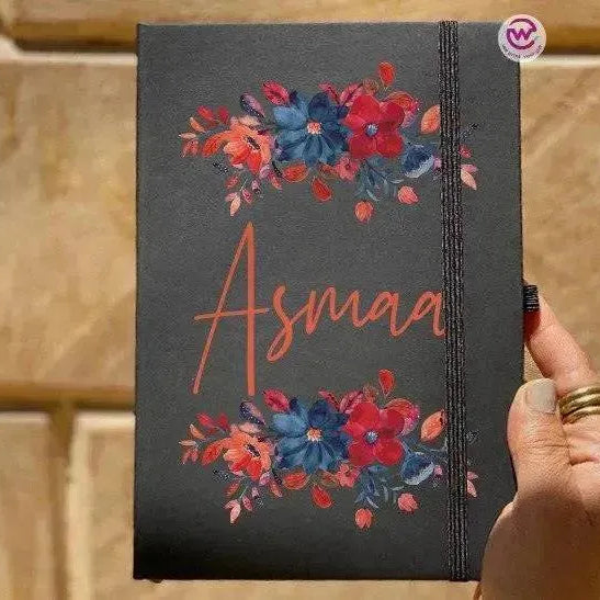 Notebook with Elastic Band - Floral - WE PRINT