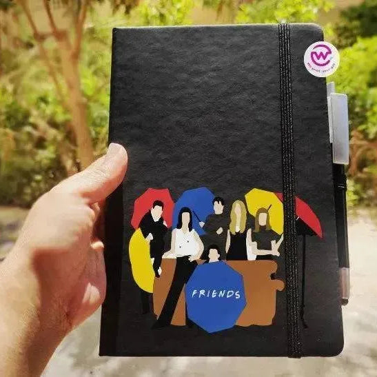 Notebook with Elastic Band- Friends - WE PRINT