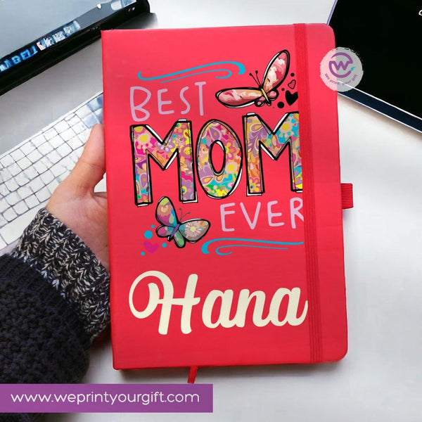 Notebook with Elastic Band -Mom Designs - WE PRINT
