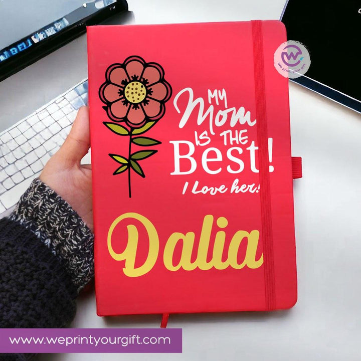 Notebook with Elastic Band -Mom Designs - WE PRINT