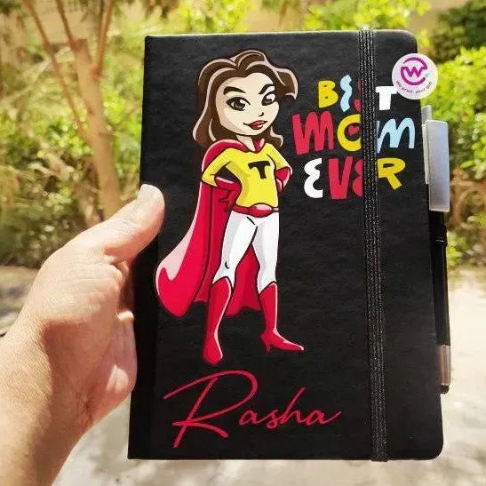 Notebook with Elastic Band- Mother's Day Designs - WE PRINT