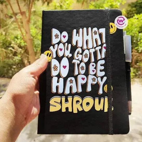 Notebook with Elastic Band - Motivational - WE PRINT