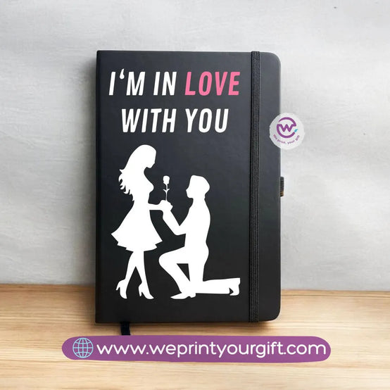 Notebook with Elastic Band-Valentine’s Day Designs - WE PRINT
