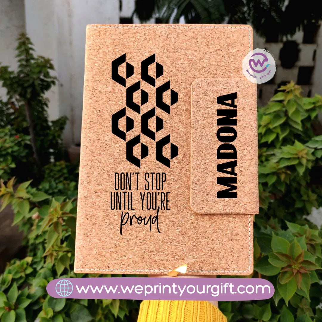 Notebook with magnetic closure-English quotes - WE PRINT