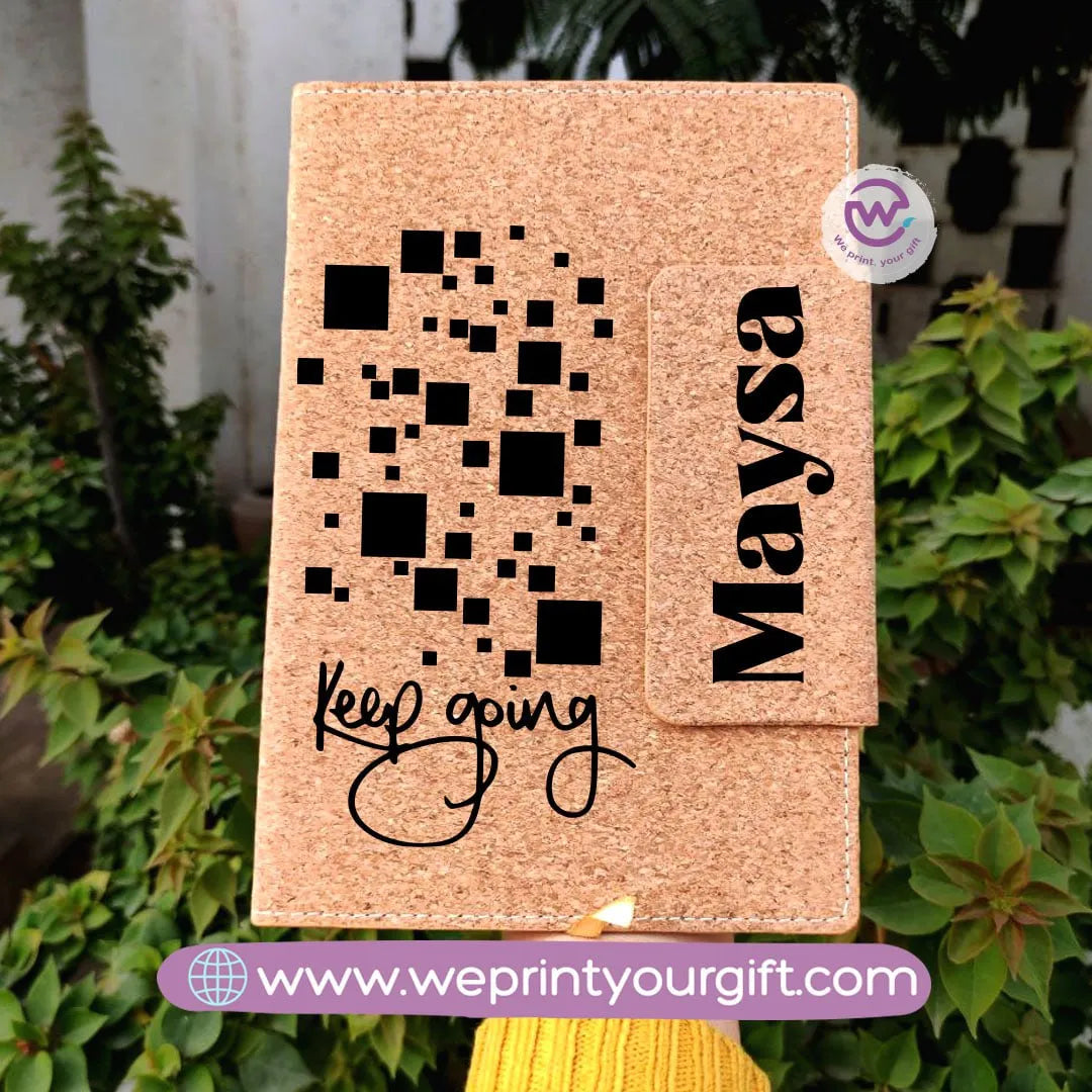 Notebook with magnetic closure-English quotes - WE PRINT