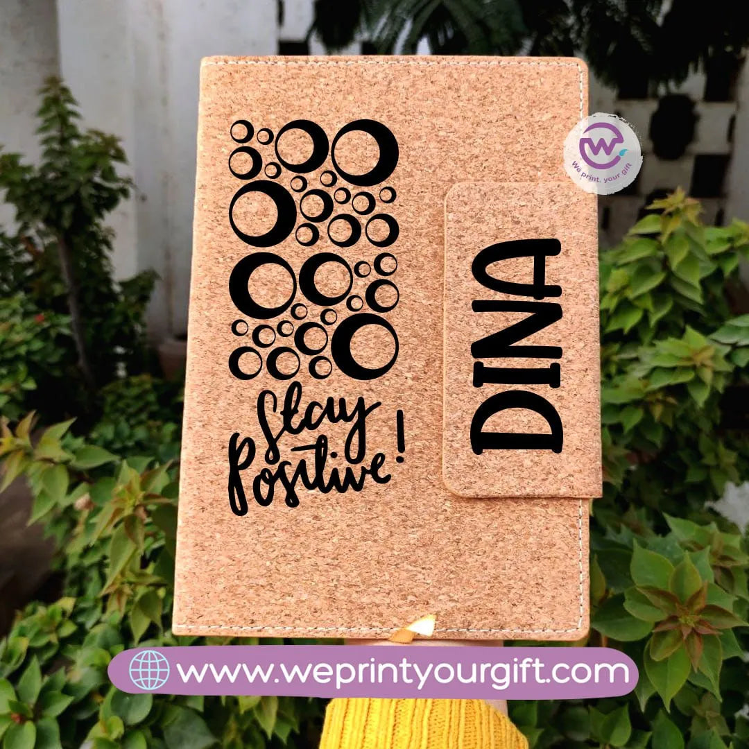 Notebook with magnetic closure-English quotes - WE PRINT