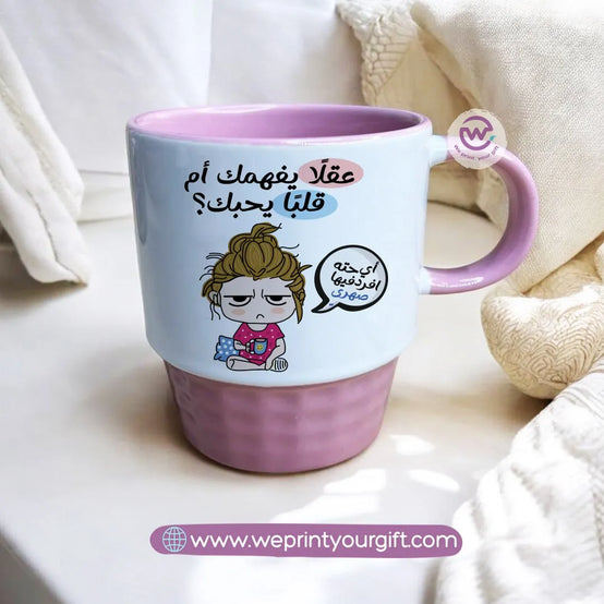 Personalized mug-Ribbed- Comic - WE PRINT