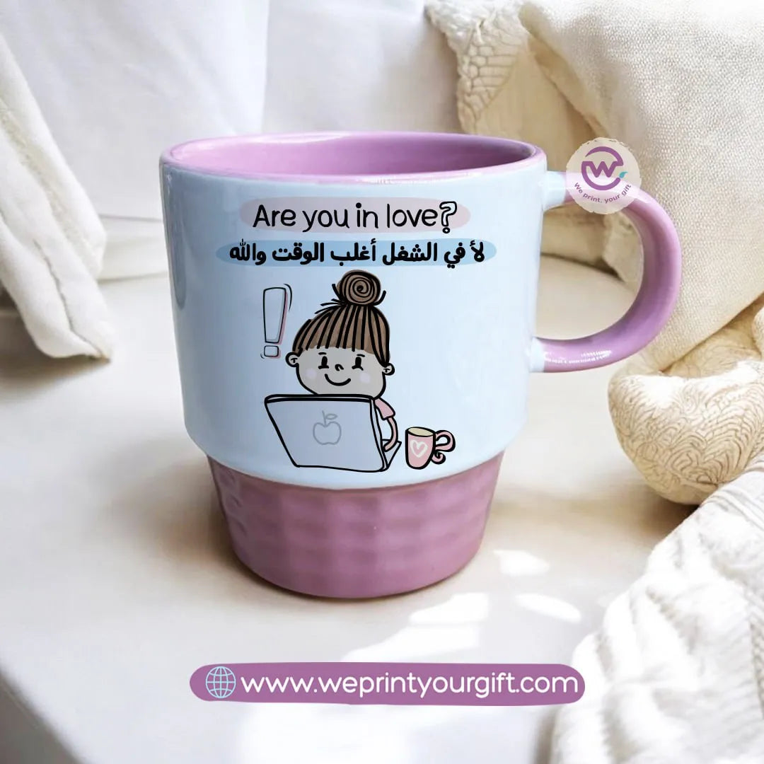 Personalized mug-Ribbed- Comic - WE PRINT