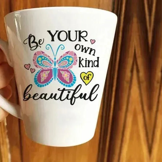 Personalized Mugs -Conical -Inspirational quotes-A - WE PRINT