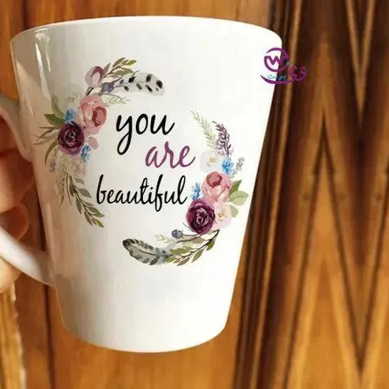 Personalized Mugs -Conical -Inspirational quotes-A - WE PRINT