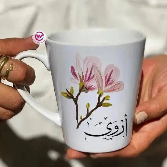 Personalized Mugs -Conical - Names -A - WE PRINT