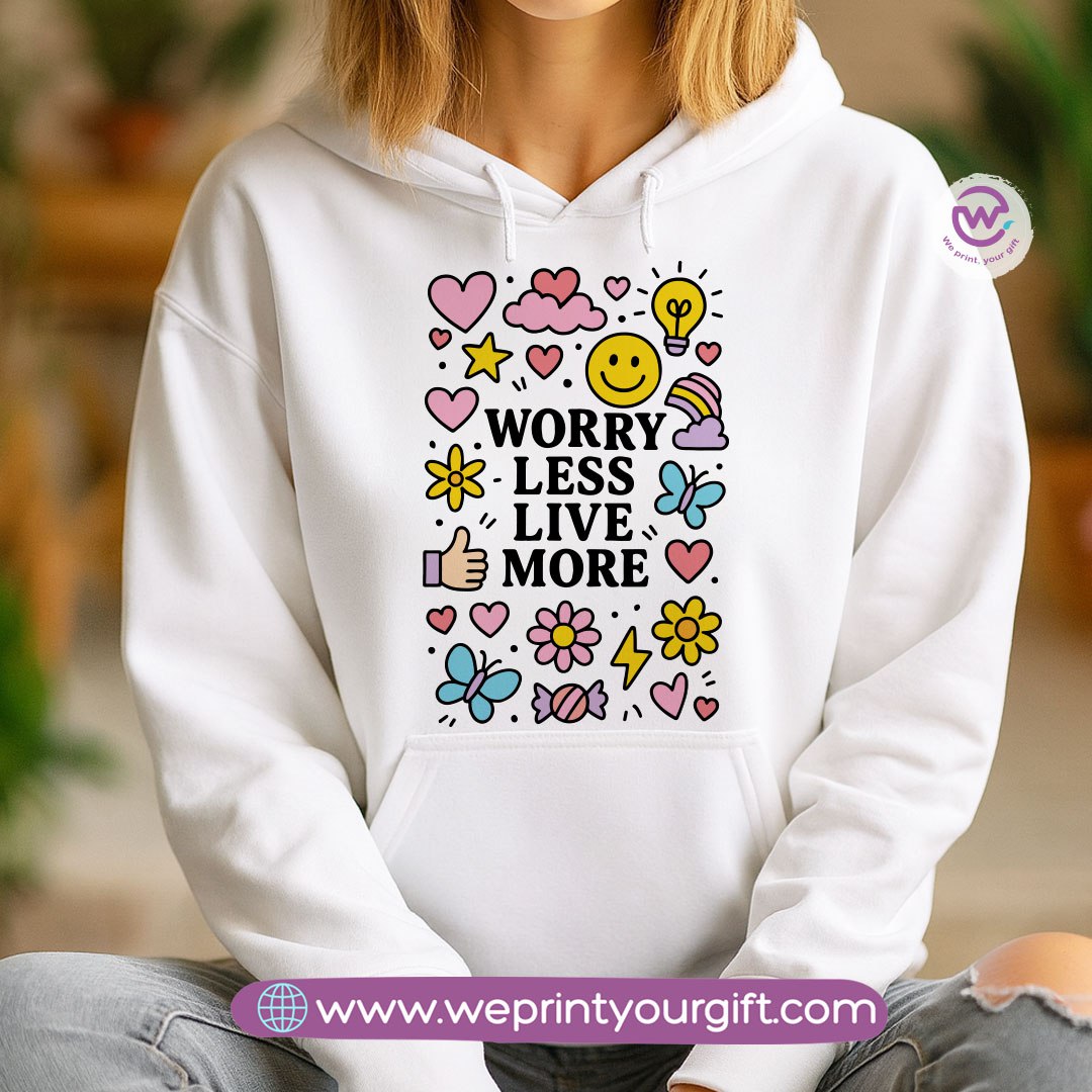 Motivational Doodle Hoodie – Cotton Melton Unisex