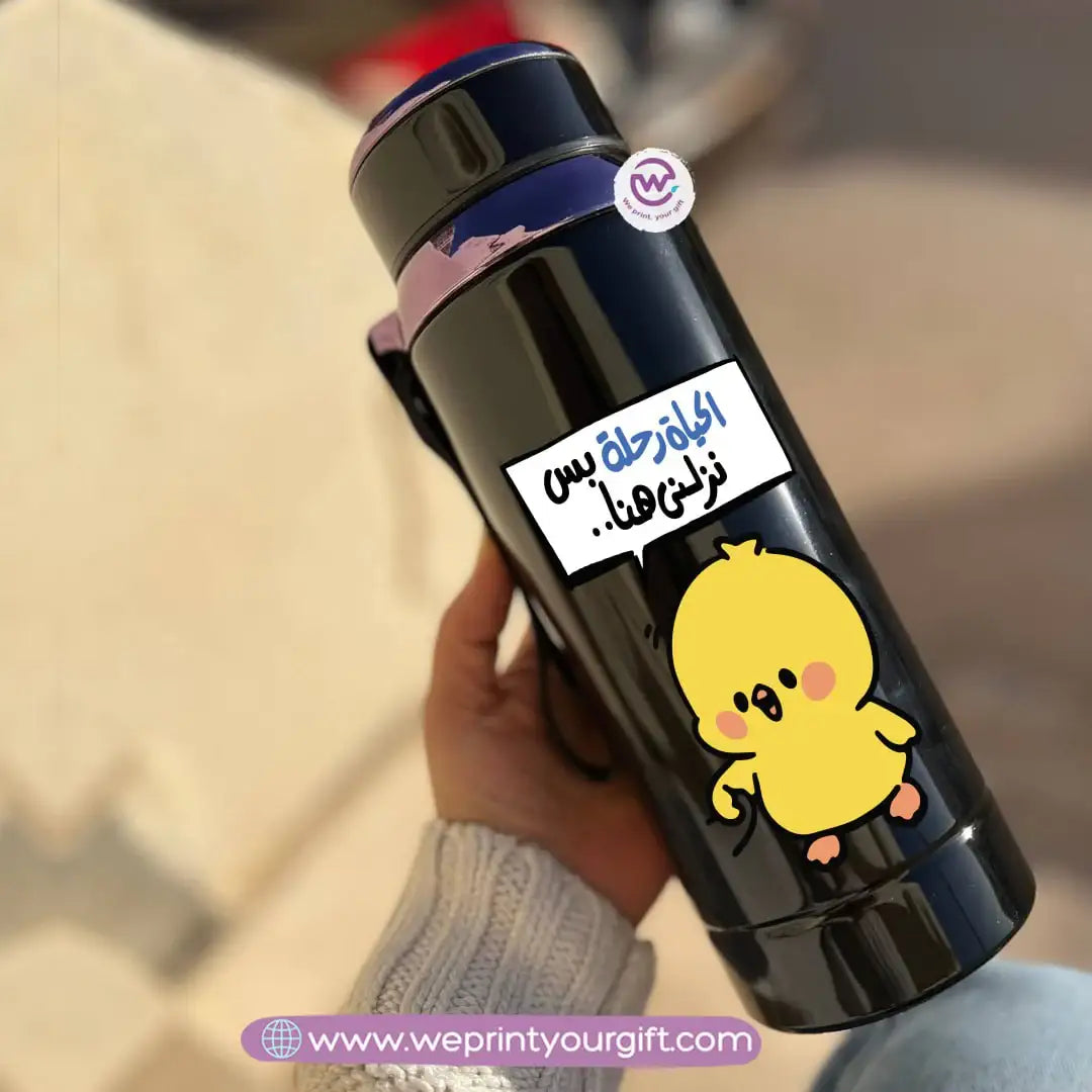 Thermal Bottle Stainless Steel with Infuser – 800ml | Cute Chick Design - WE PRINT