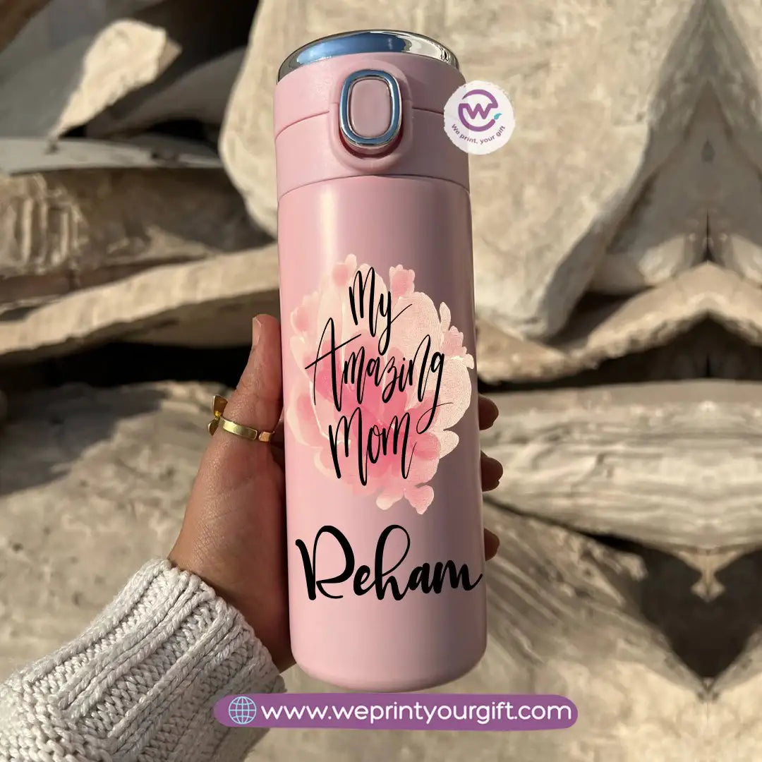 Stainless Steel Thermal Mug with Digital Temperature Display – 420ml Mother’s Day Designs - WE PRINT