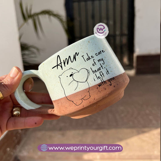 The Earth Pottery Mug – Handmade | 300 ml | Valentine’s Day Designs
