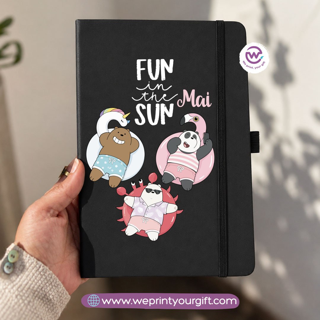 A5 Rubber Cover Notebook – Cute Bears Designs
