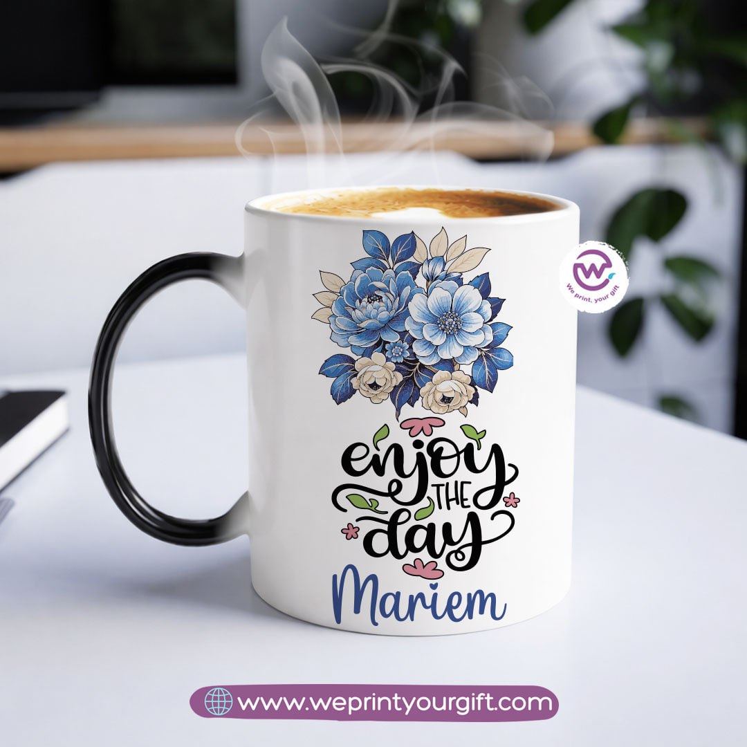 Color-Changing Magic Mug – Inspirational Floral Design | Personalized Gift