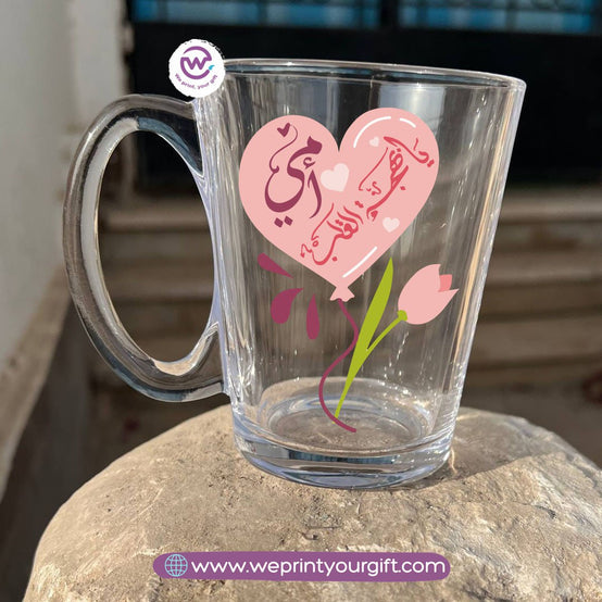 Mother’s Day Personalized Glass Tea Cup – 300 ml