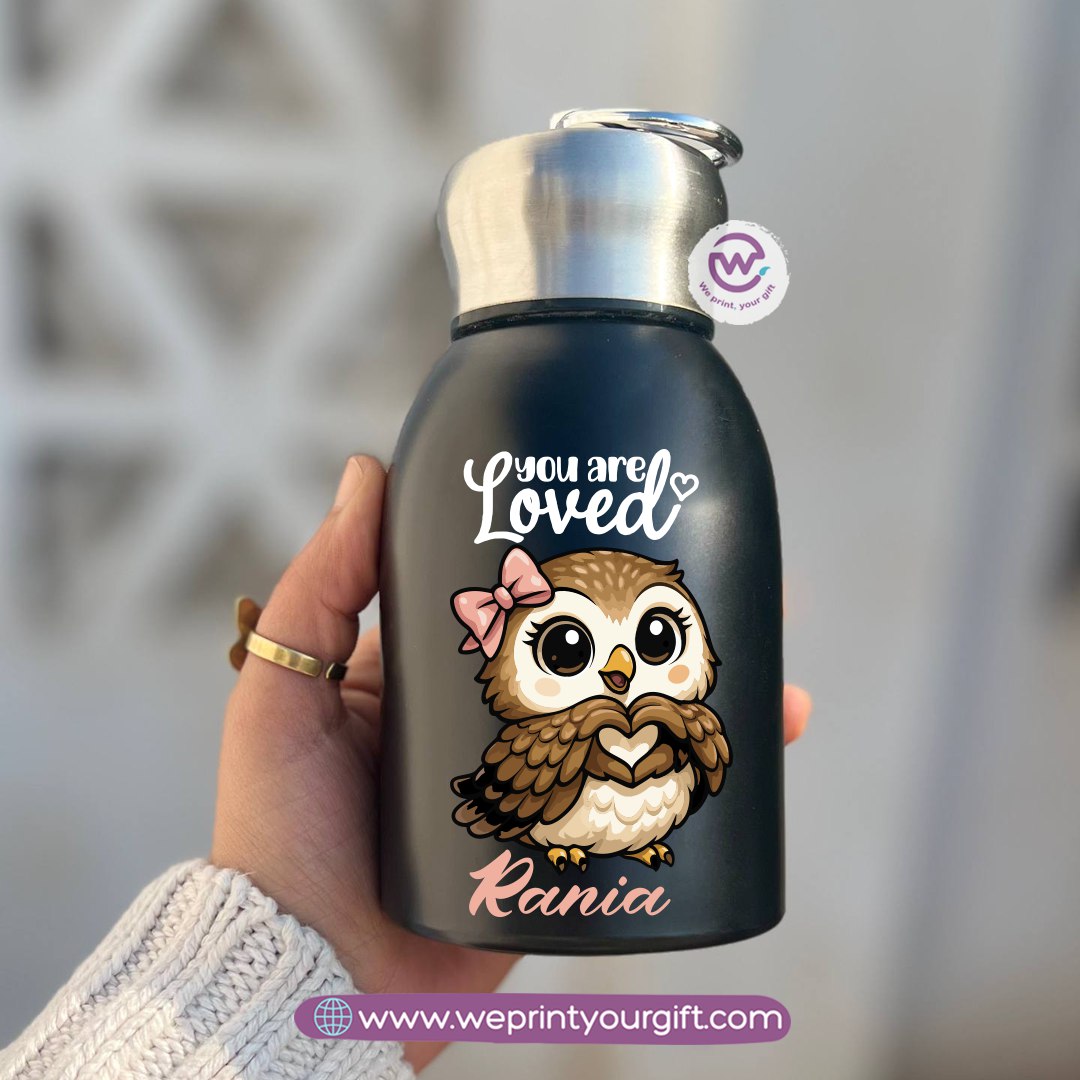 Mini Thermal Coffee Mug – 300ml | 304 Stainless Steel | Cute Owl Designs