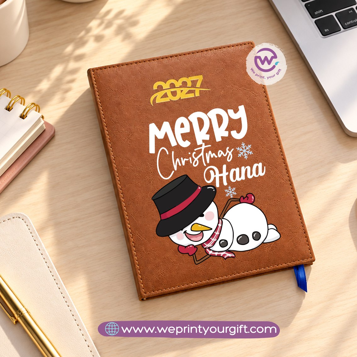 Christmas 2027 Daily Planner – Personalized Agenda & Diary with Festive Designs