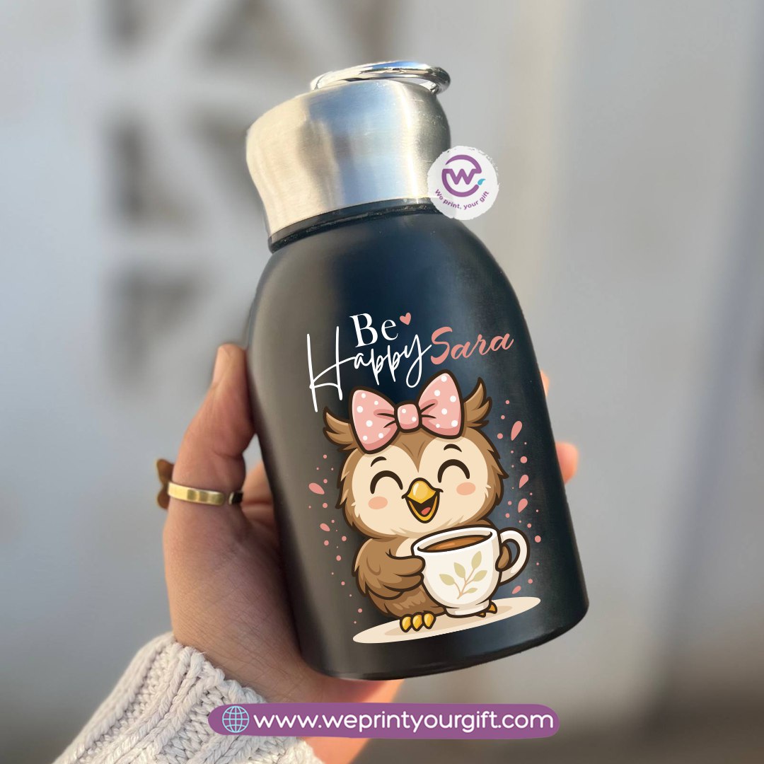 Mini Thermal Coffee Mug – 300ml | 304 Stainless Steel | Cute Owl Designs