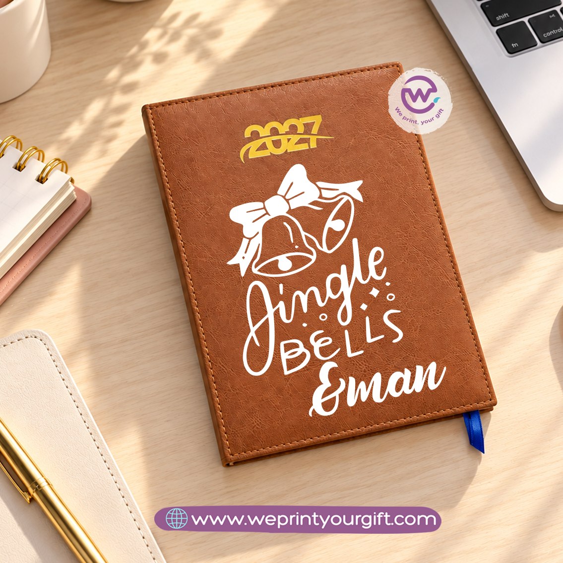 Christmas 2027 Daily Planner – Personalized Agenda & Diary with Festive Designs
