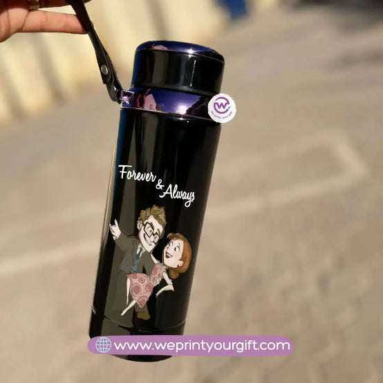 Thermal Bottle Stainless Steel with Infuser – 800ml | Valentine Cartoon Up-Inspired Design - WE PRINT