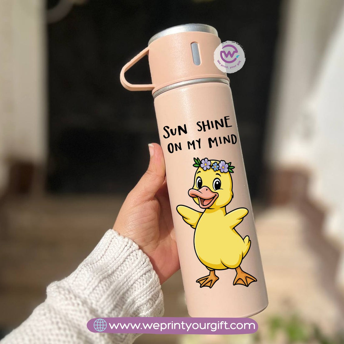 Summer & Beach Thermal Flask Set – 500ml