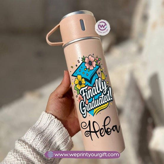 Graduation Thermal Flask with Two Extra Cups – 500ml